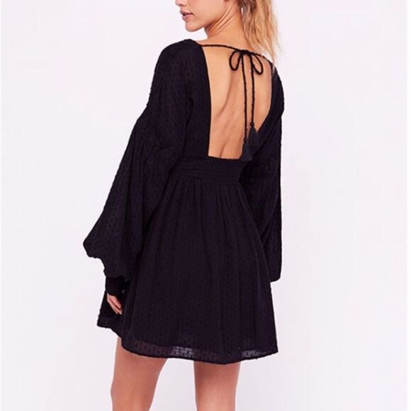 NWT Free People Sugarpie Open Back Mini Dress - Picture 7 of 8